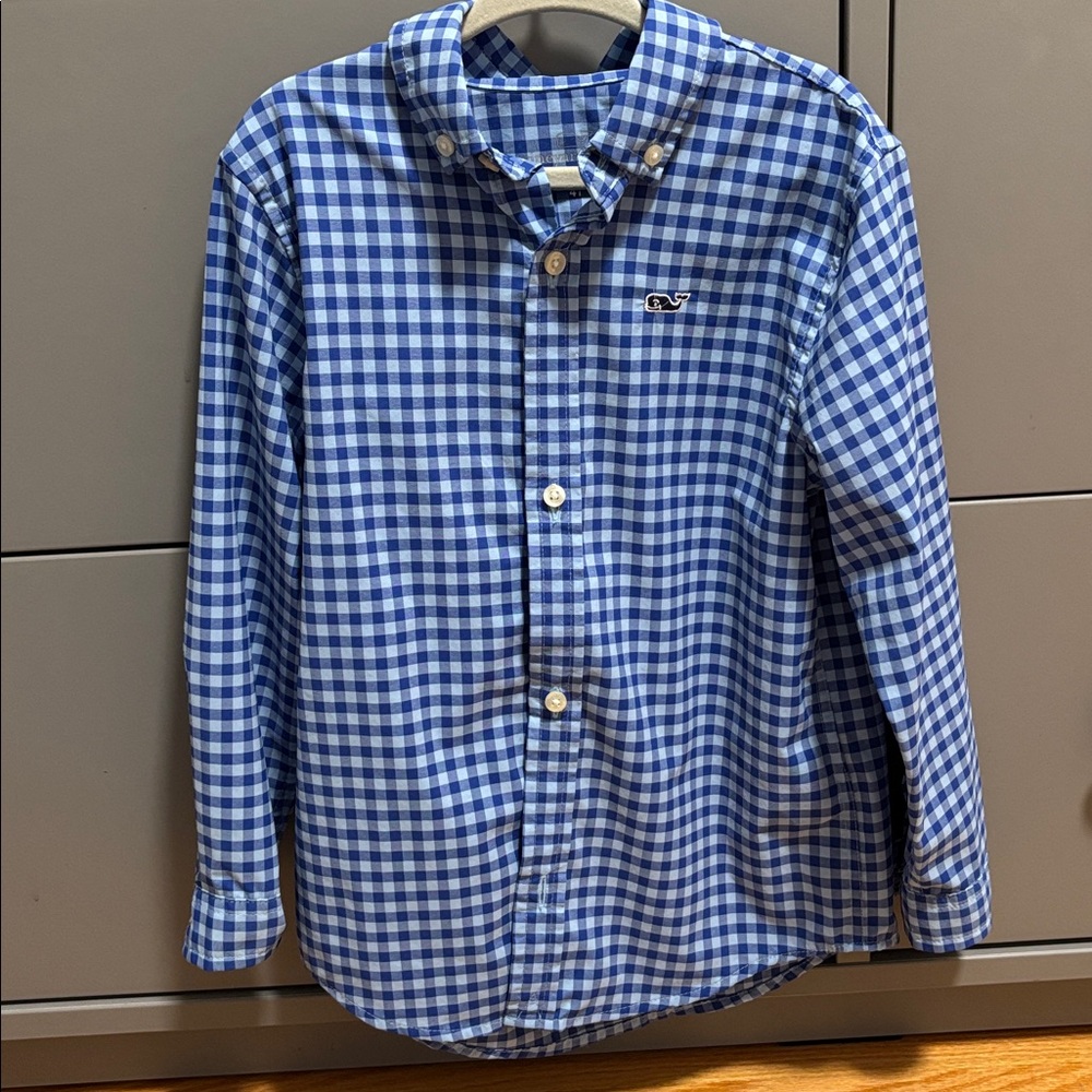 Vineyard Vines Performance Button Down Long Sleeved Shirt Little Boy Size 4T